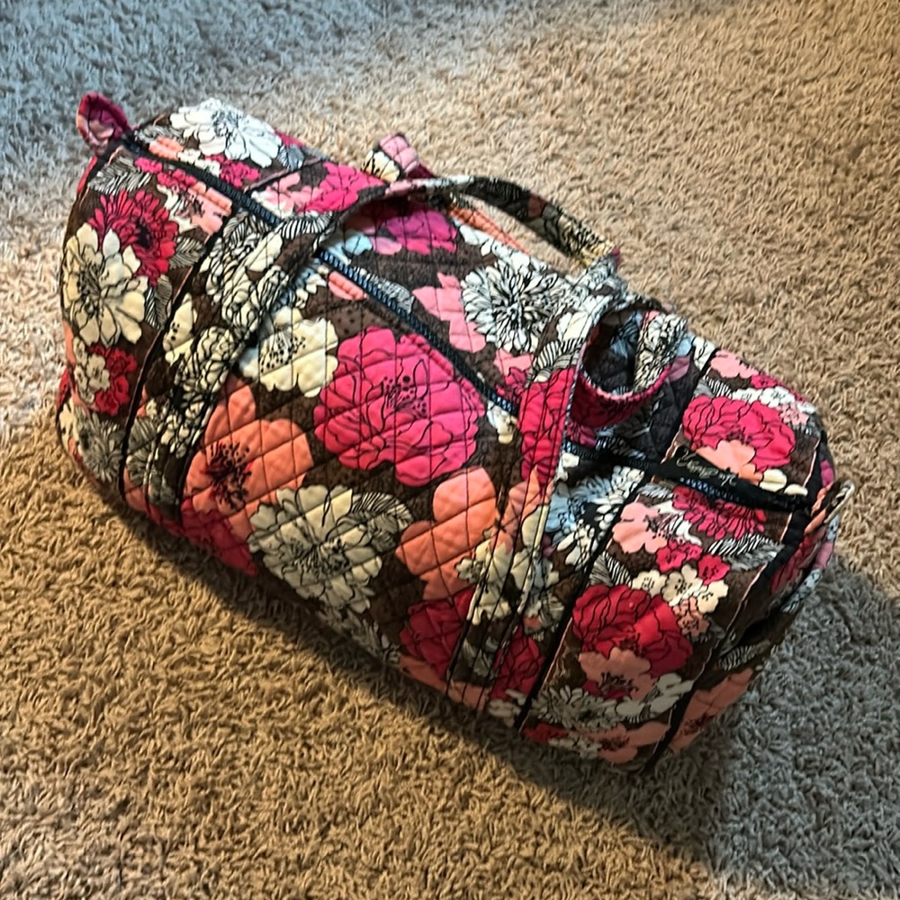 Vera Bradley Small Duffle Mocha Rouge